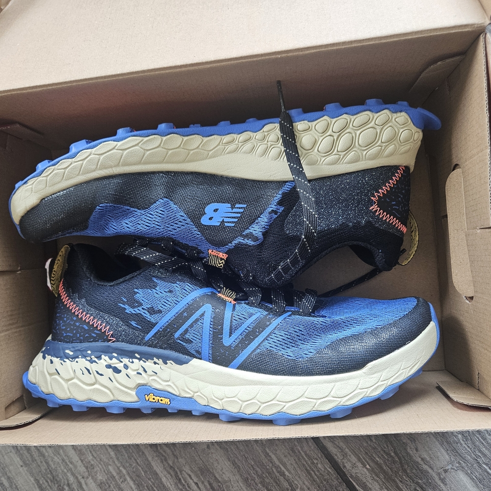 Blue and Black Trail Running Shoes